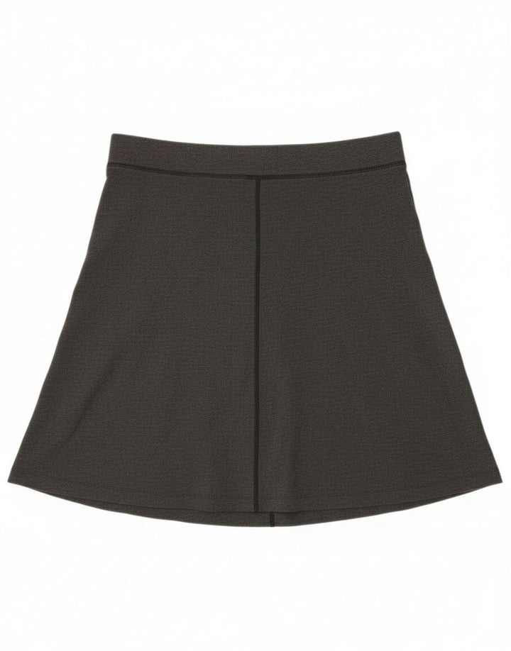 Eddie Bauer Falda Acampanada para Mujer Mediana W30 Poliéster Gris