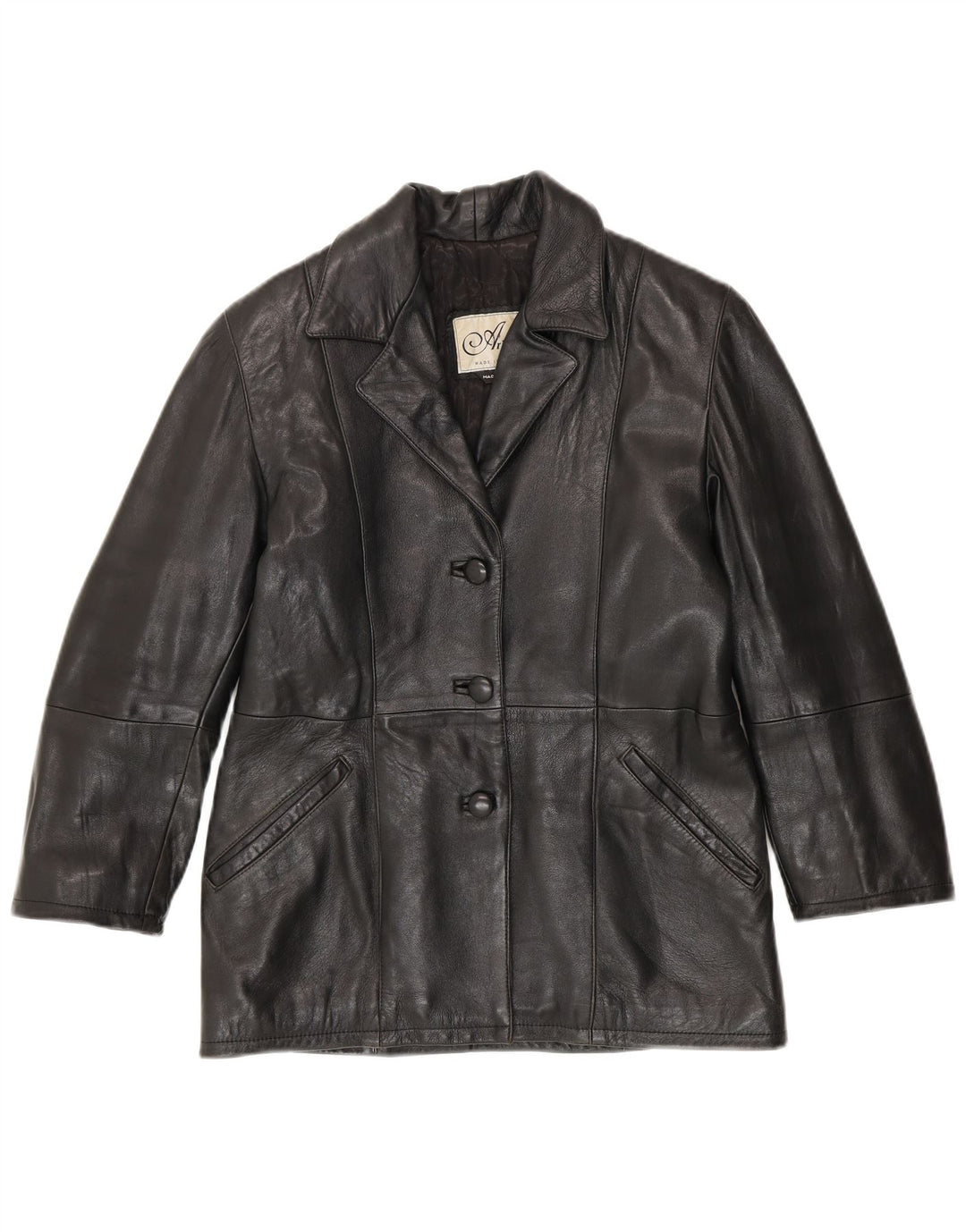 Chaqueta de cuero para mujer Arianna IT 42 Cuero negro mediano