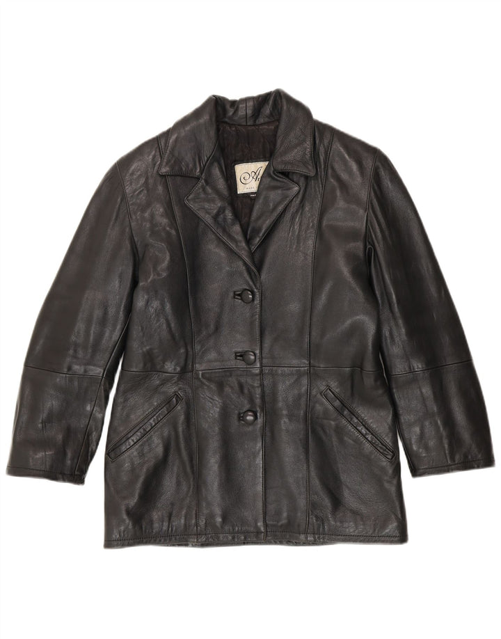 Chaqueta de cuero para mujer Arianna IT 42 Cuero negro mediano