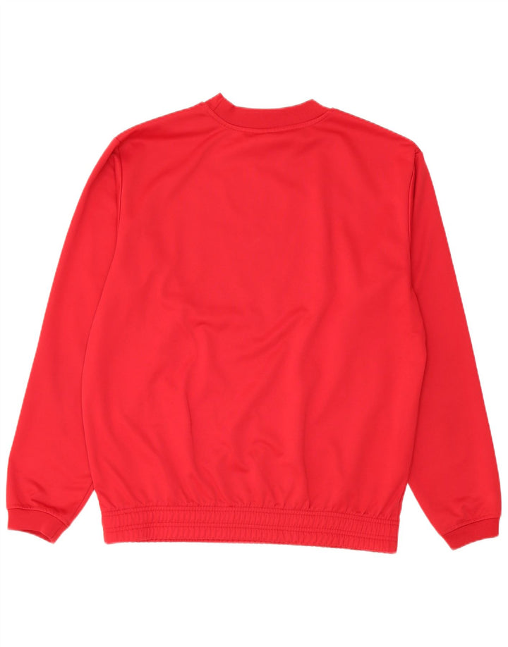 Asics Hombre Regular Fit Sudadera Jumper Medium Rojo Poliéster Deportes