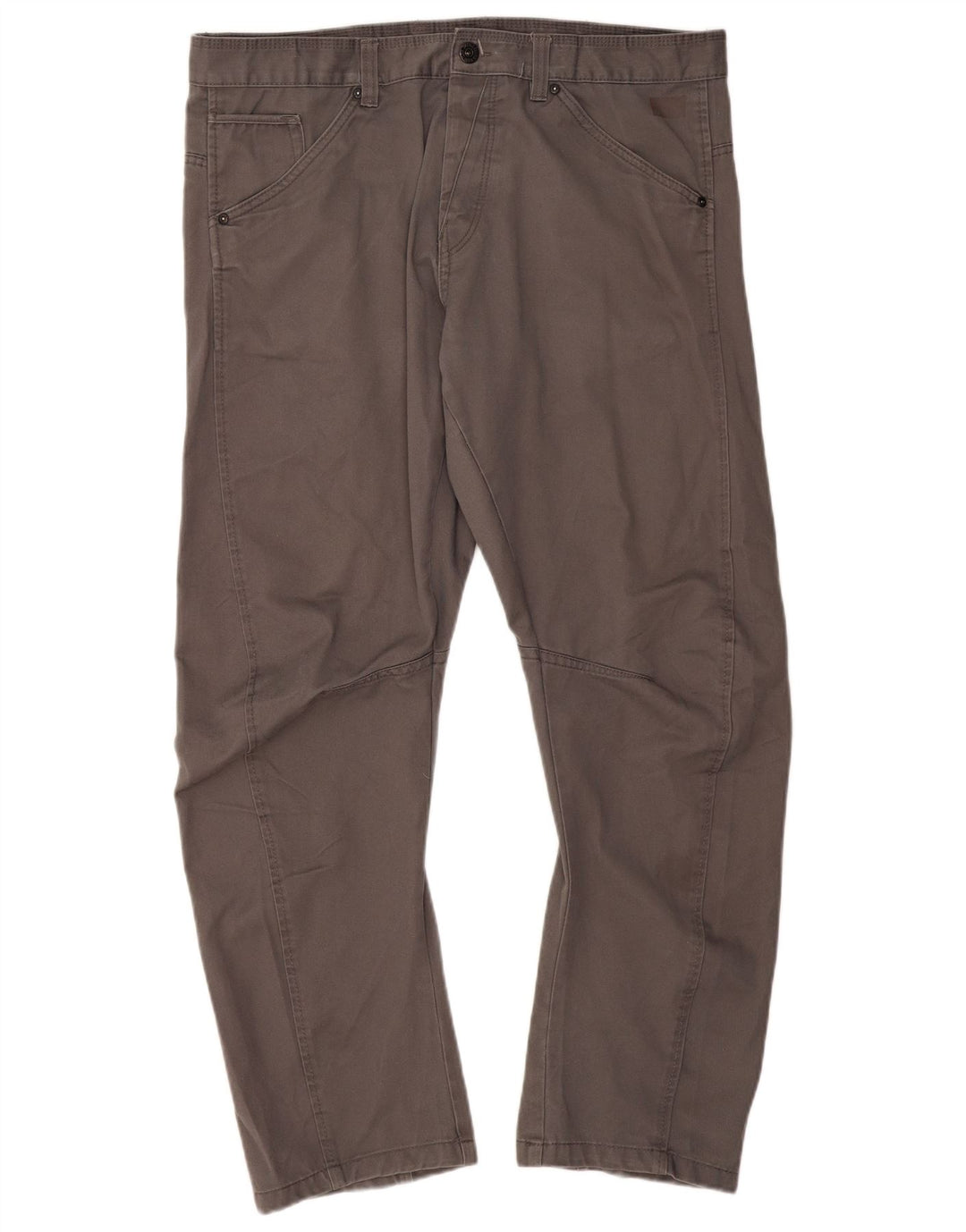 JACK & JONES Pantalón casual recto para hombre W38 L32 Poliéster gris