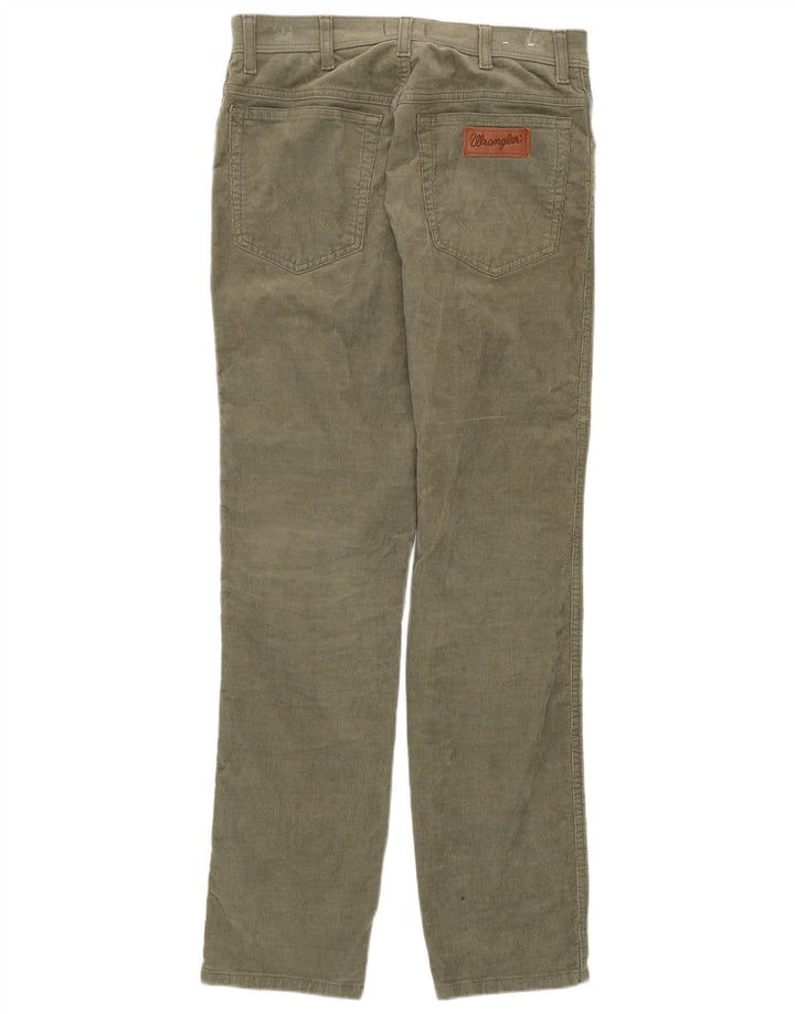 Wrangler Pantalones de pana ajustados Texas para hombre W32 L32 Algodón verde