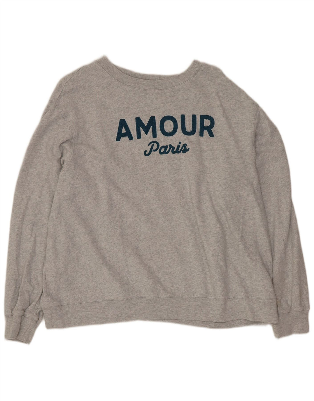 Marks & Spencer - Sudadera extragrande con gráfico para mujer, talla 40, color gris