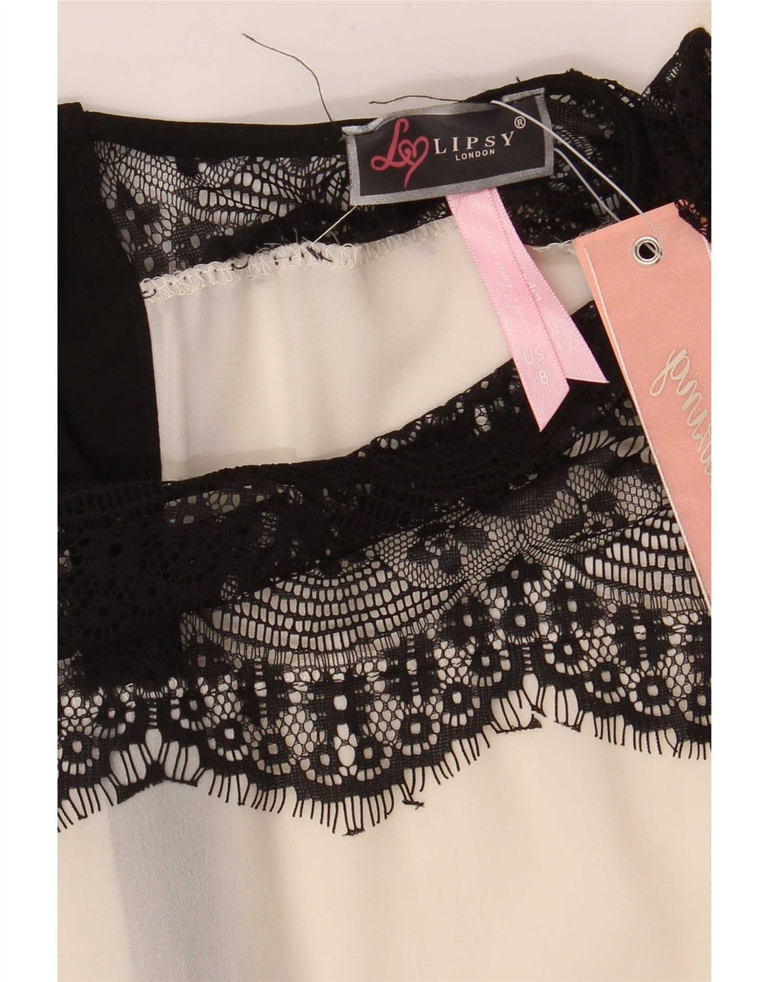 Blusa tipo camisa para mujer Lipsy UK 42 Mediano Blanco Floral Poliéster