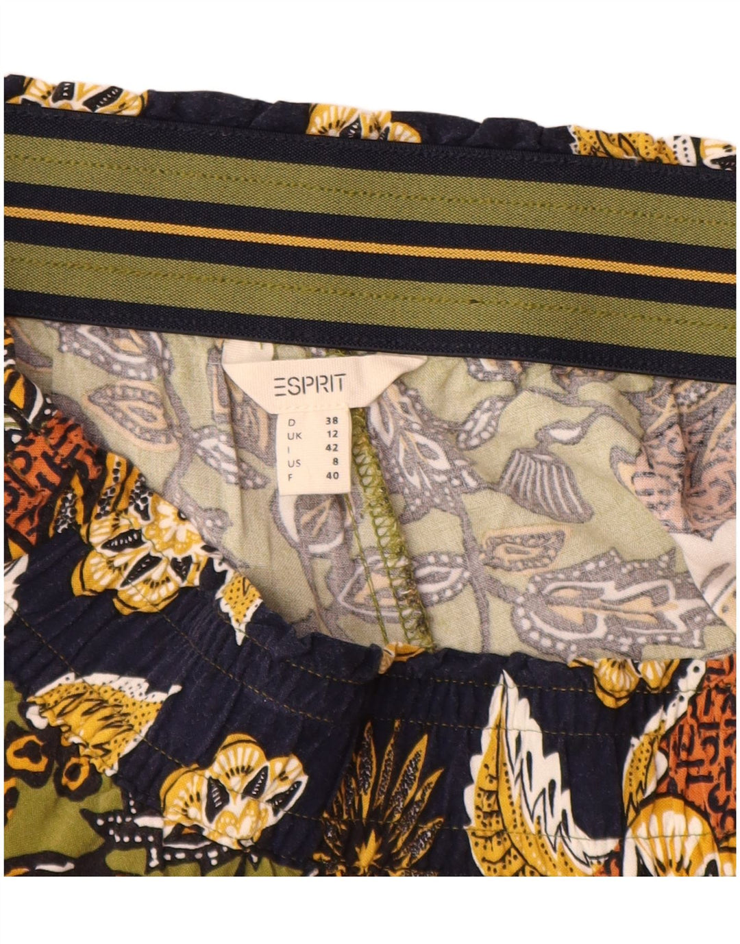 Esprit Pantalones para mujer UK 12 Medium W30 L30 Viscosa floral multicolor