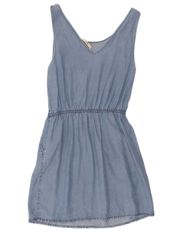 Vestido vaquero sin mangas Oasis para mujer UK 40 Small Blue Lyocell
