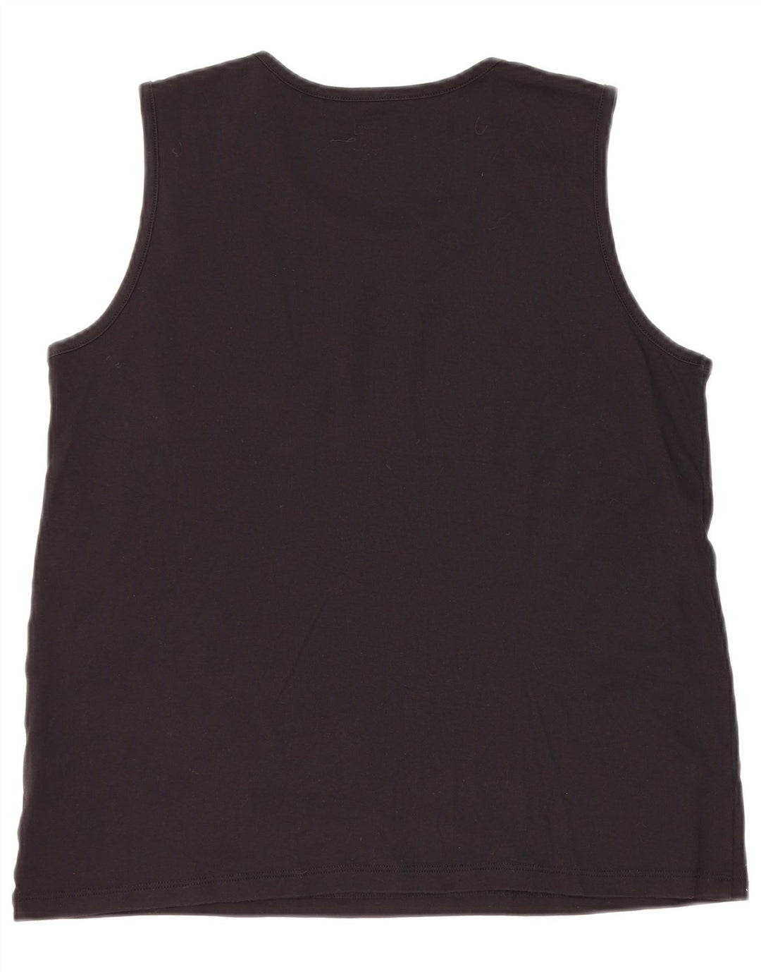 L.L.BEAN Camiseta sin mangas para mujer UK 44 Grande Algodón negro