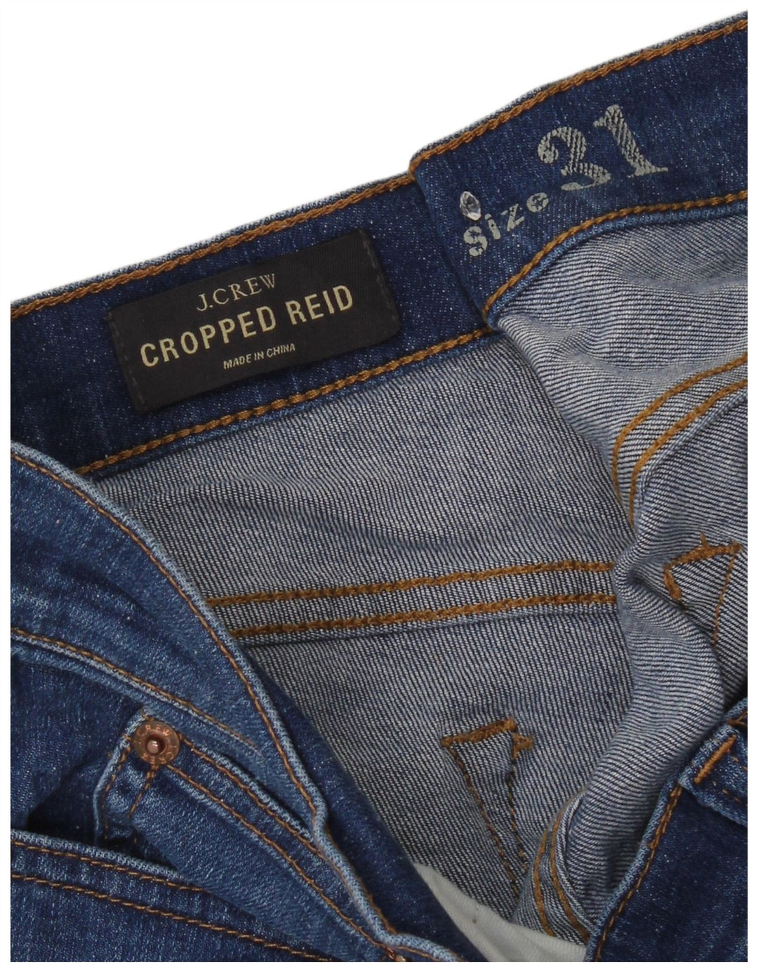 Vaqueros recortados Reid para mujer de J. Crew W31 L26 Azul