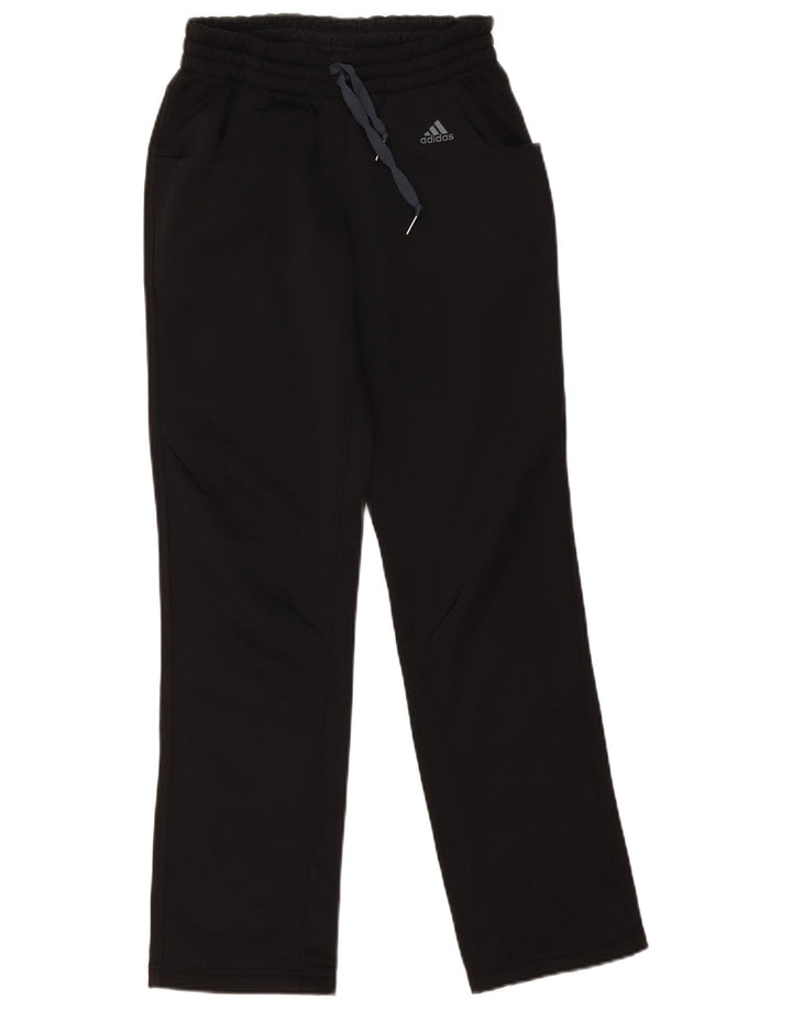 Adidas Mujer Climalite Chándal Pantalones UK 10 Pequeño Negro Poliéster