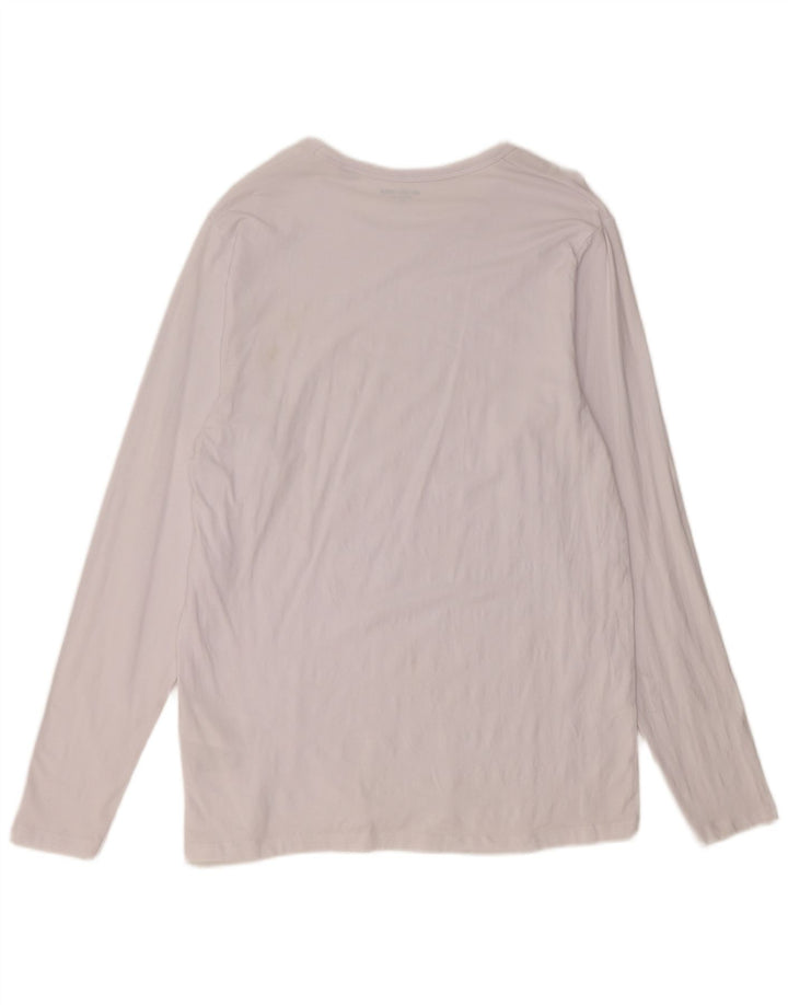 Jack & Jones Hombre Camiseta Manga Larga XL Blanco Algodón