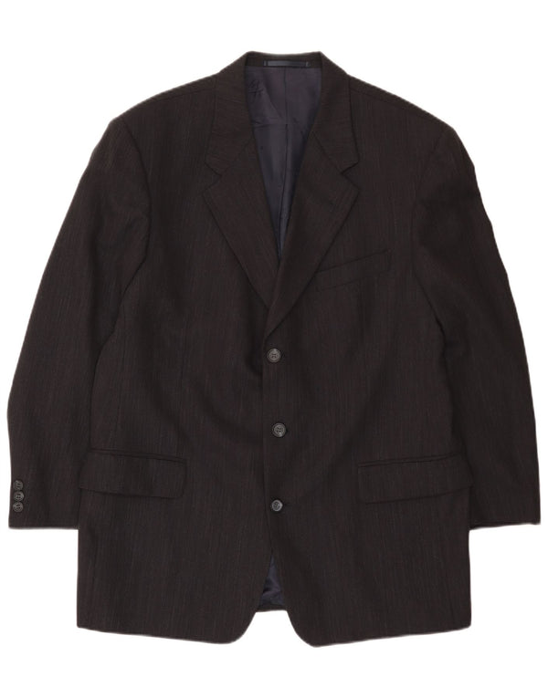Daniel Hechter Chaqueta tipo blazer de 3 botones para hombre UK 40 Large Azul marino Lana virgen