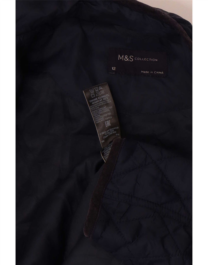 Marks & Spencer Chaqueta acolchada para mujer UK 40 Mediana Azul marino Poliamida