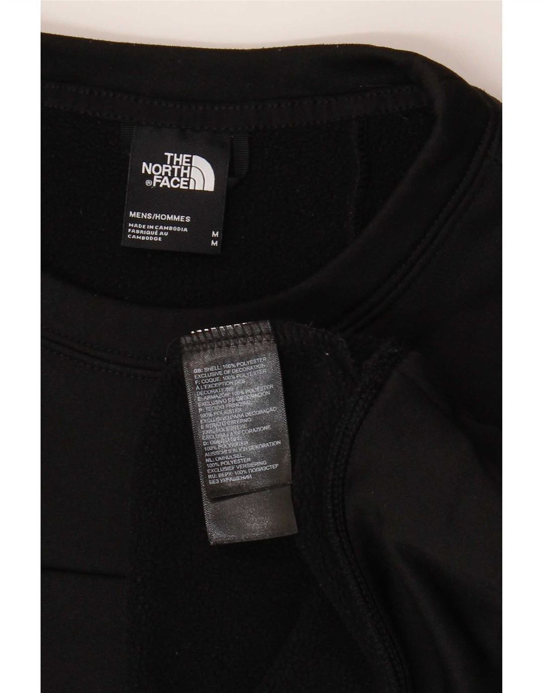 The North Face Hombre Sudadera Gráfica Jersey Jersey Mediano Poliéster Negro