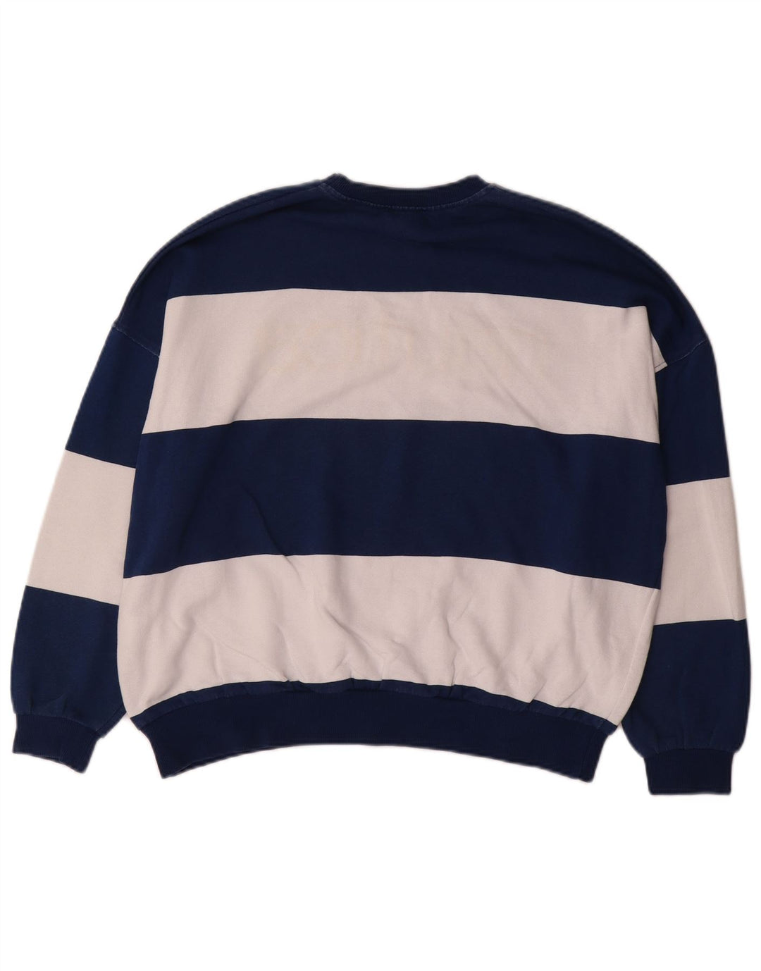 NAUTICA Sudadera extragrande para mujer, talla 10, talla pequeña, color azul marino a rayas
