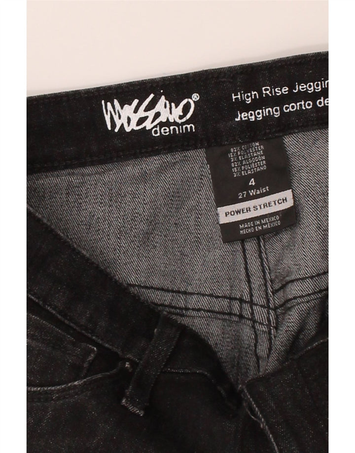 MOSSIMO Womens Power Stretch Crop Jegging Jeans US 4 Small W27 L24 Black Vintage Mossimo and Second-Hand Mossimo from Messina Hembry 
