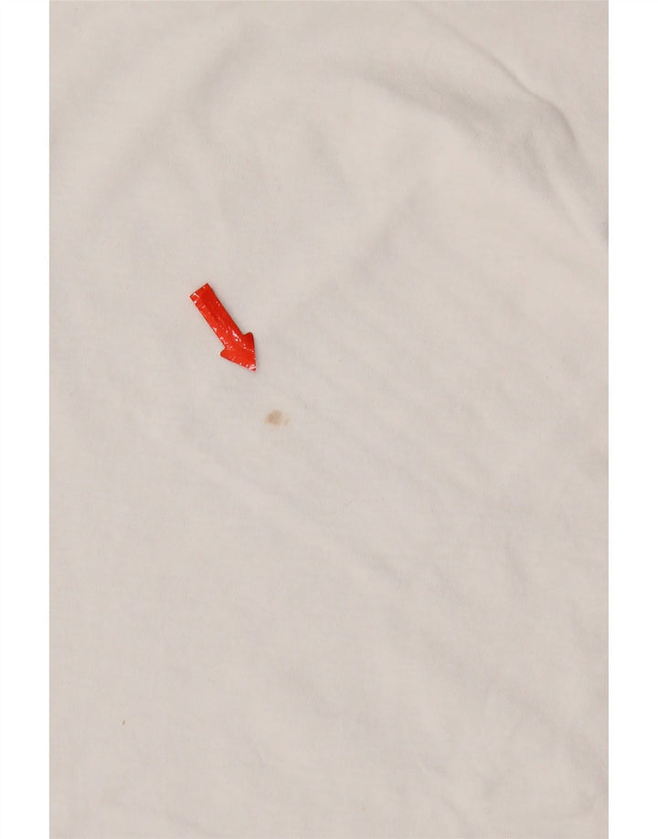 Zara Mujer Camiseta Top UK 10 Small Blanco