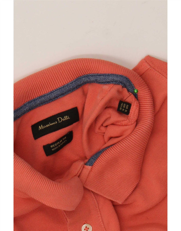 Massimo Dutti Polo Regular Fit Hombre XL Naranja