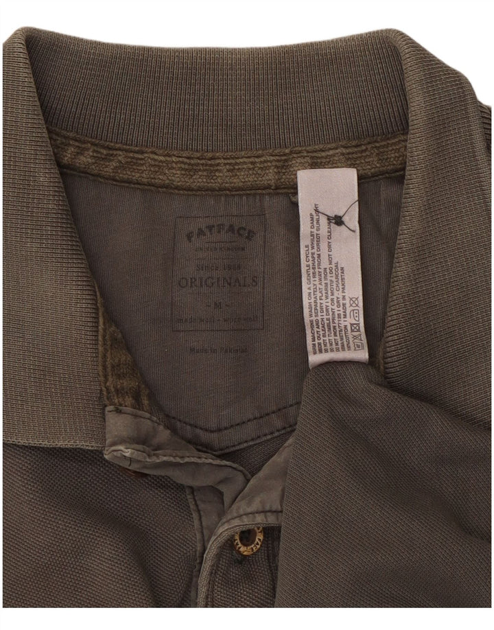 Polo de hombre Fat Face de algodón gris medio