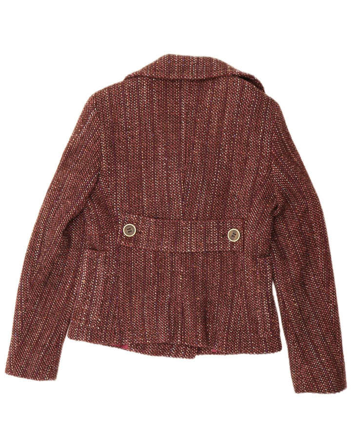 Max & Co. Chaqueta tipo blazer con doble botonadura para mujer Reino Unido 42 Marrón medio moteado