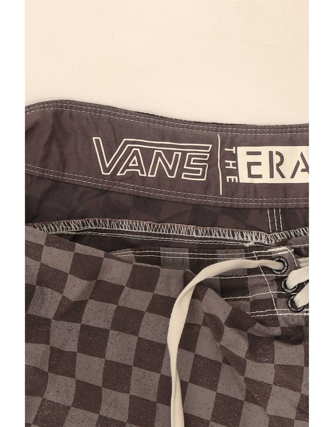 Vans Hombre Bañador Corto Grande Gris Geométrico