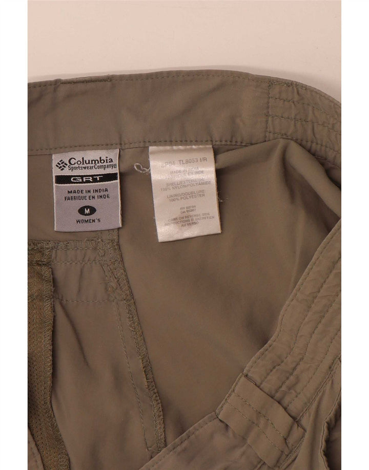 Columbia Shorts Cargo Mujer Medium W30 Poliéster Caqui