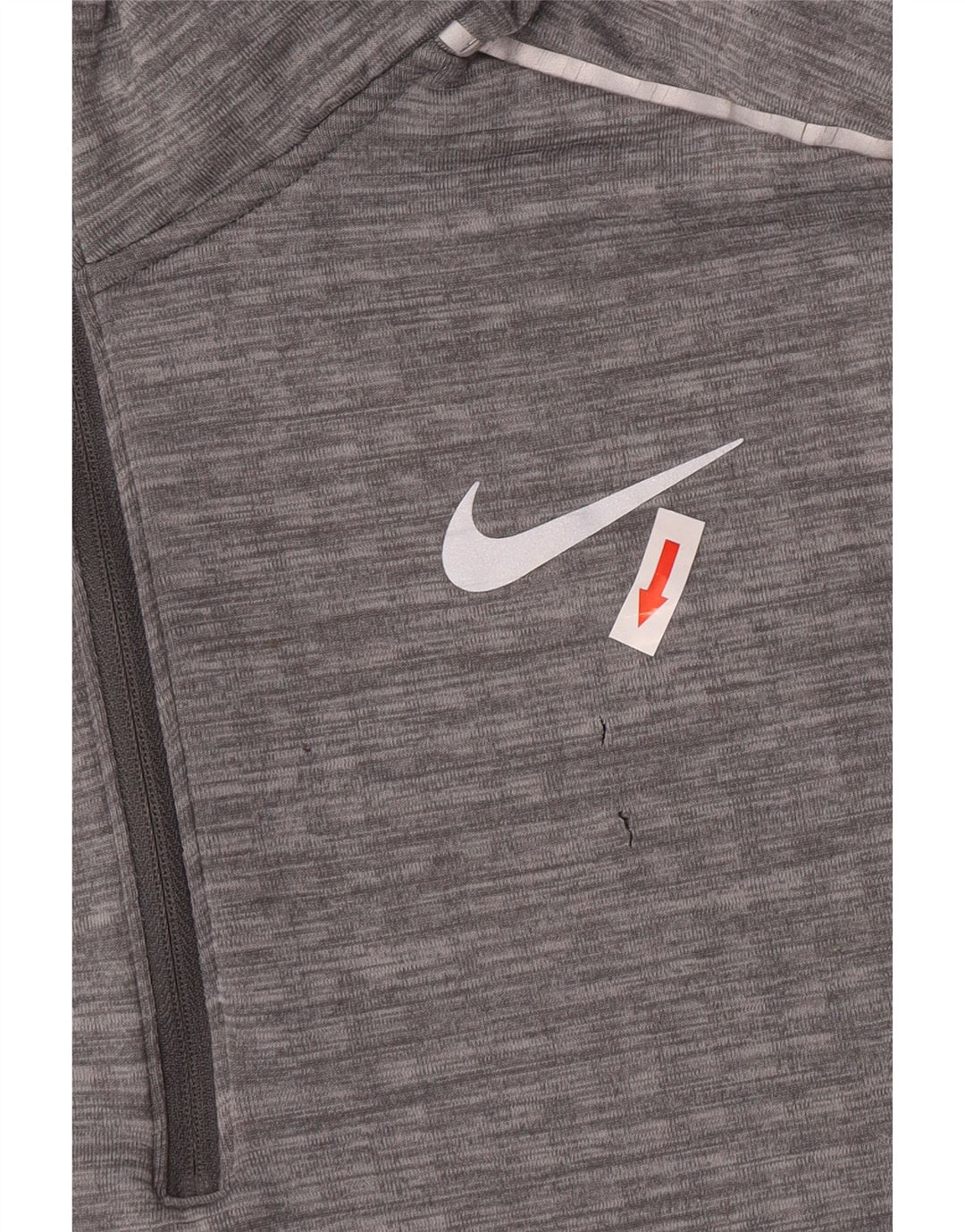 Nike - Chándal para correr con cremallera y cuello para hombre, talla grande, poliéster gris