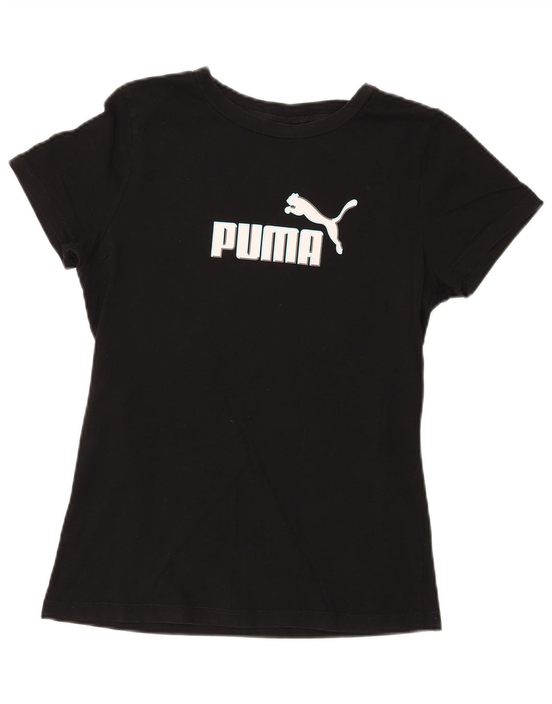 PUMA Camiseta gráfica para mujer, talla 40, talla grande, color negro
