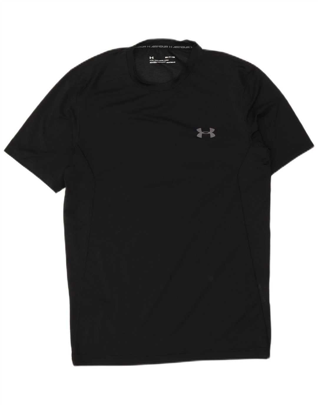 UNDER ARMOUR Camiseta Heat Gear para hombre Top Mediano Poliéster negro
