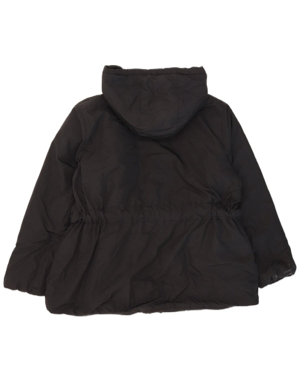 Marks & Spencer Chaqueta acolchada con capucha para mujer UK 20 2XL Poliéster negro