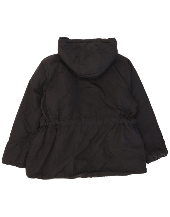 Marks & Spencer Chaqueta acolchada con capucha para mujer UK 20 2XL Poliéster negro