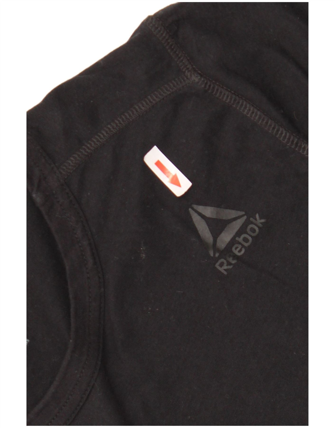Reebok - Camiseta para hombre, talla pequeña, algodón negro
