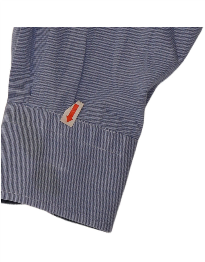 Camisa Harmont & Blaine Hombre Regular Fit XL Pata de Gallo Azul