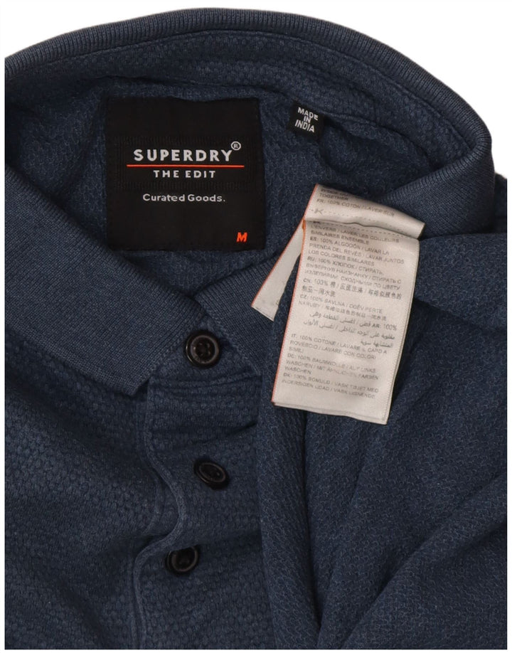 Polo Superdry para hombre de algodón azul marino medio