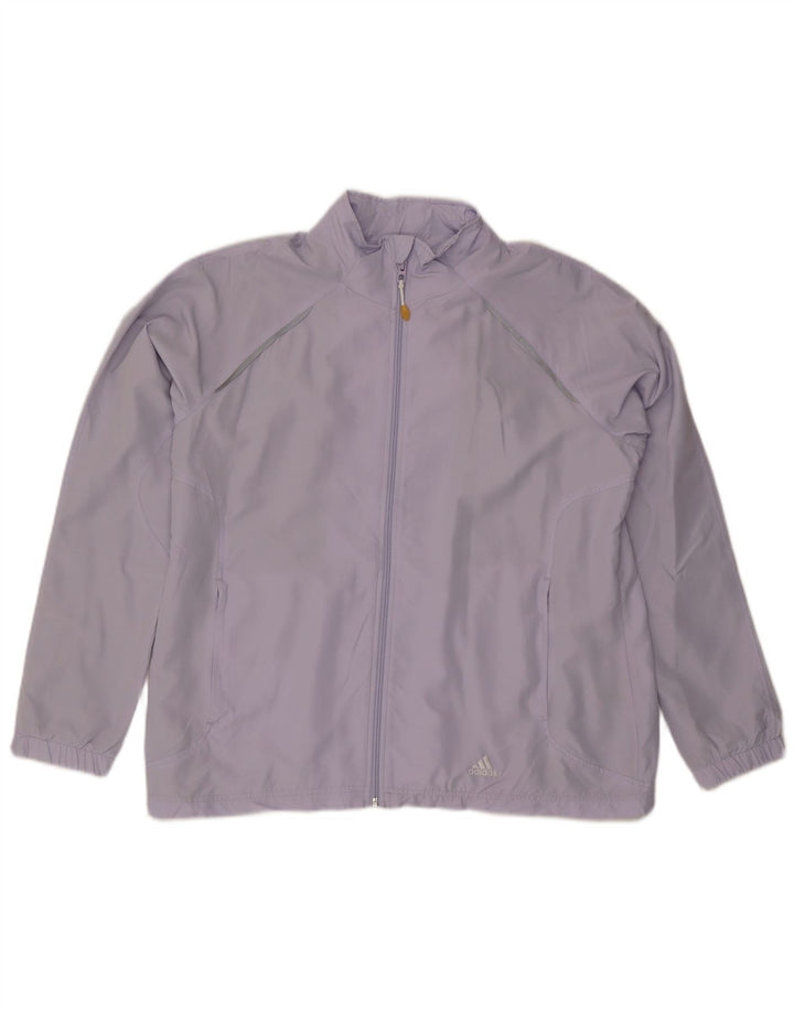 ADIDAS Chaqueta de chándal para mujer UK 22 3XL Poliéster morado