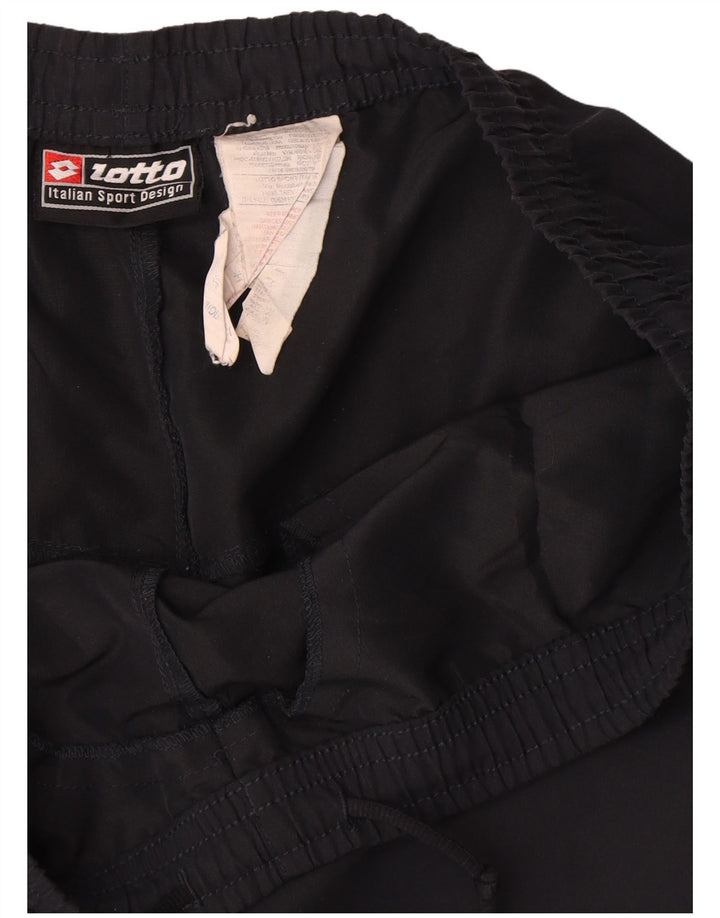 Lotto - Pantalones cortos deportivos para hombre, talla grande, poliéster azul marino
