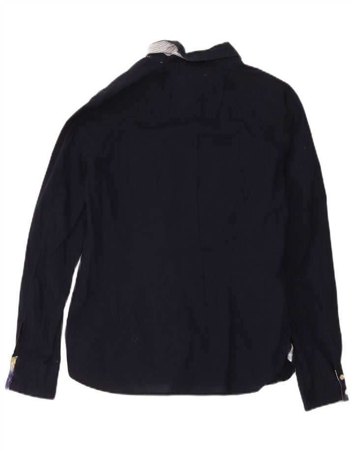 Camisa Tommy Hilfiger para mujer UK 12 Medium Azul marino Algodón