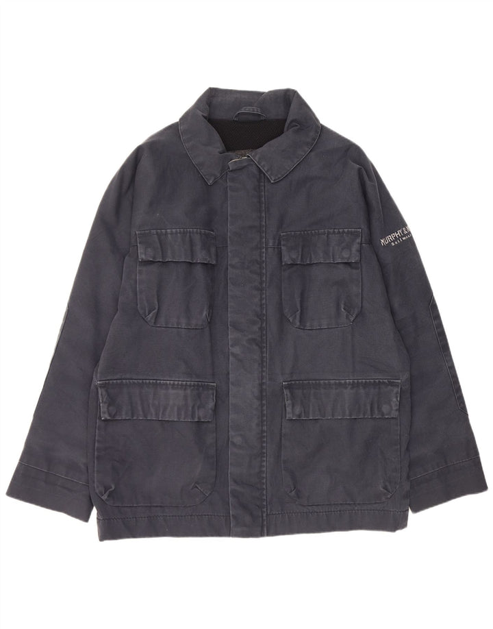 Murphy & Nye Chaqueta utilitaria para hombre UK 38 Mediana Azul marino Algodón