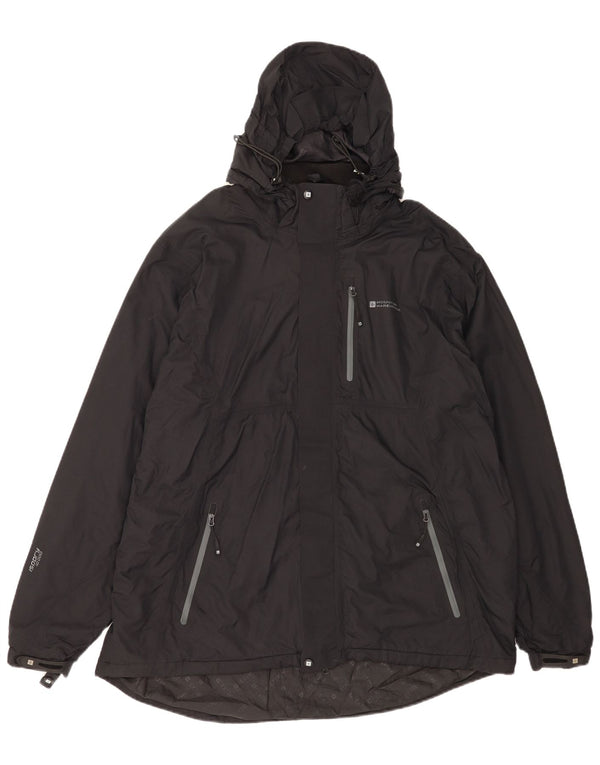 Chaqueta impermeable con capucha para hombre Mountain Warehouse UK 42 XL Nylon negro