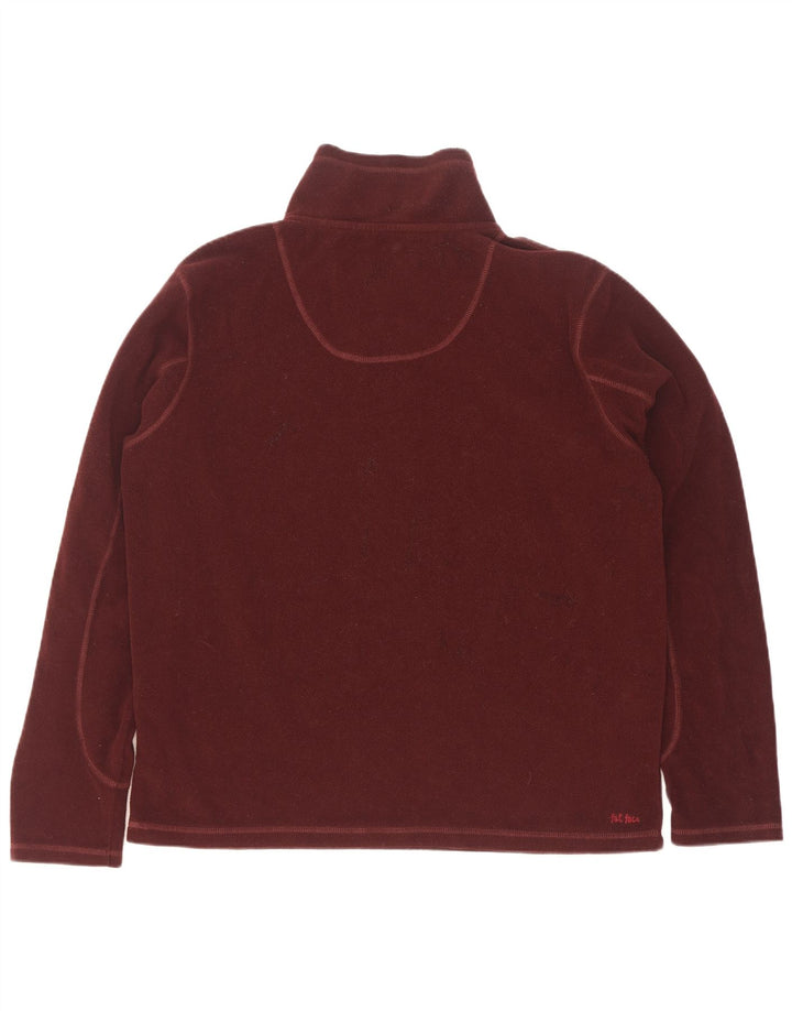 Jersey de forro polar con cuello y cremallera para hombre de Fat Face Poliéster granate grande