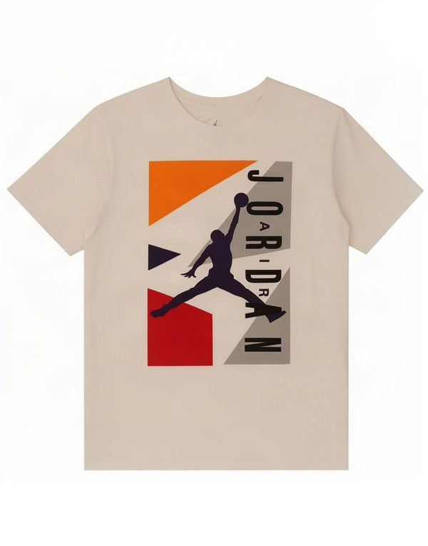 Jordan - Camiseta gráfica para hombre, talla grande, algodón blanco