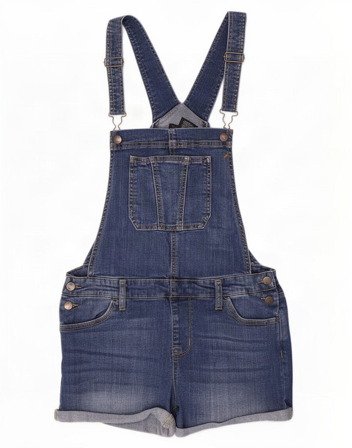 Mossimo Shorts Vaqueros Peto Elásticos Medium W30 Azul Algodón
