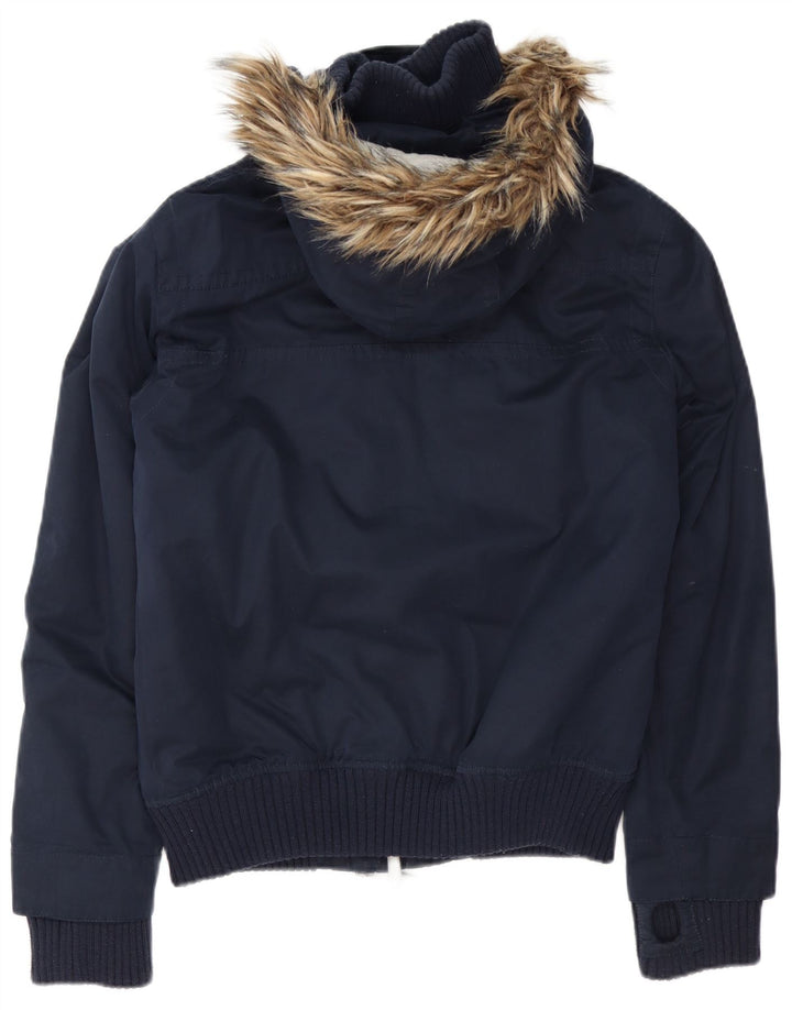 Superdry Chaqueta Bomber con Capucha The Windbomber para Hombre UK 38 Medium Azul Marino