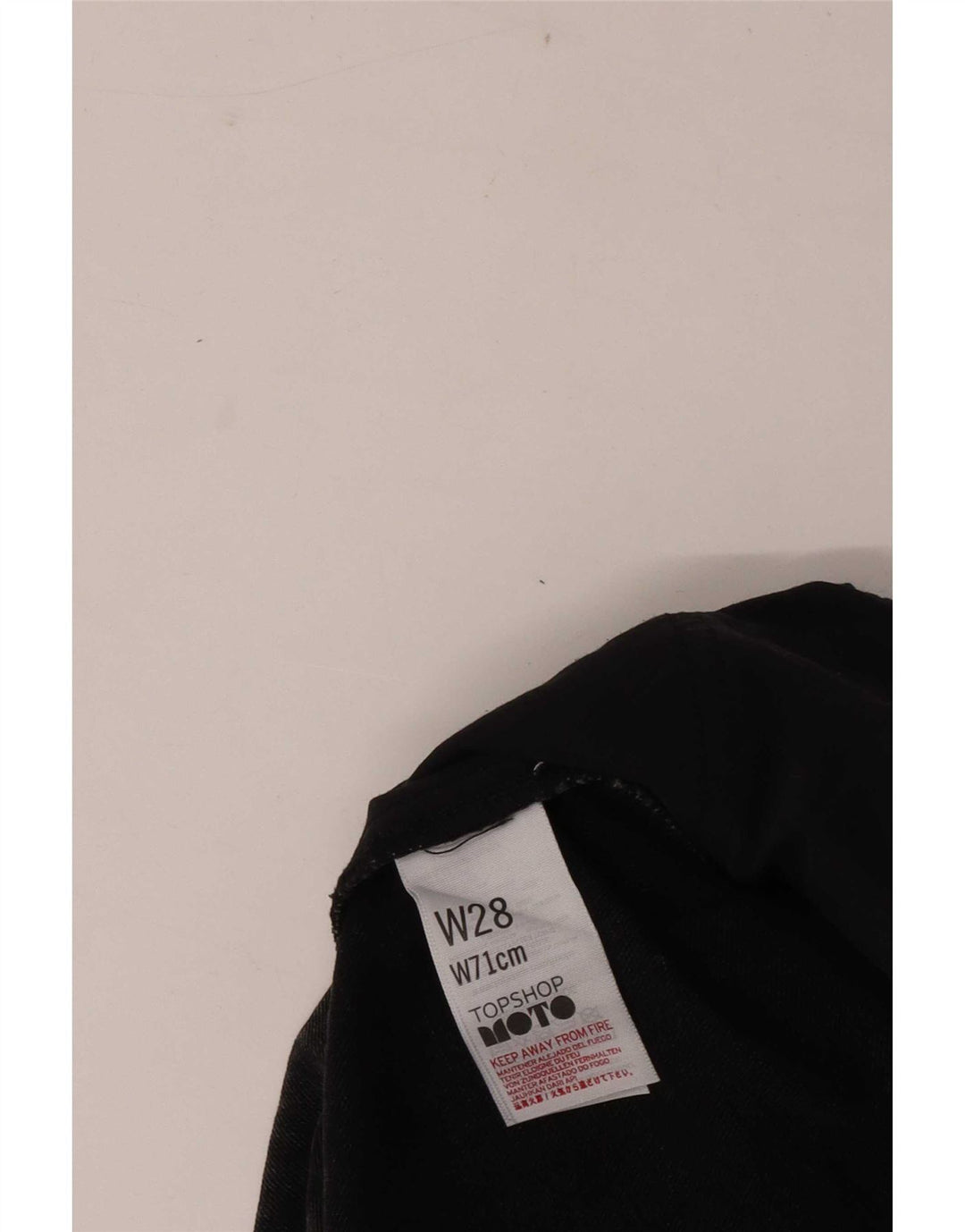 Topshop Minifalda Vaquera W28 Mediana De Algodón Negro Mujer