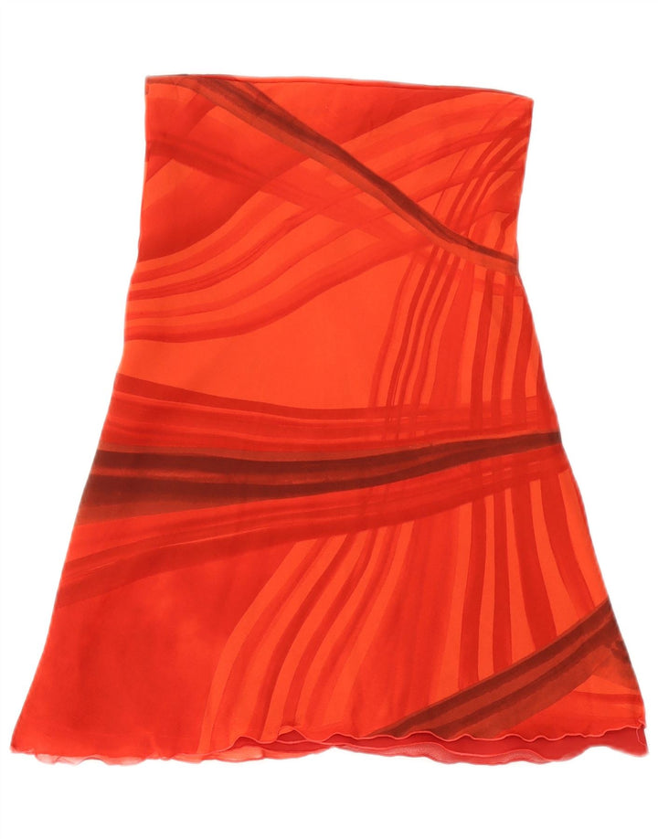 Falda acampanada Dream para mujer UK 8 Small W27 Viscosa a rayas rojas