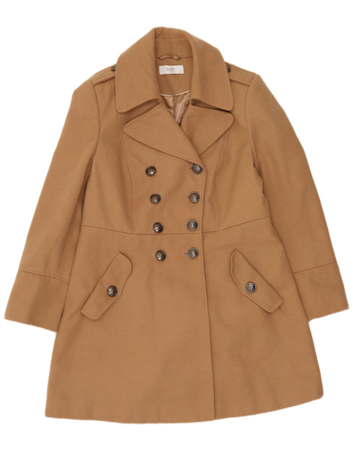 Wallis Abrigo cruzado para mujer Reino Unido 44 Poliéster beige grande