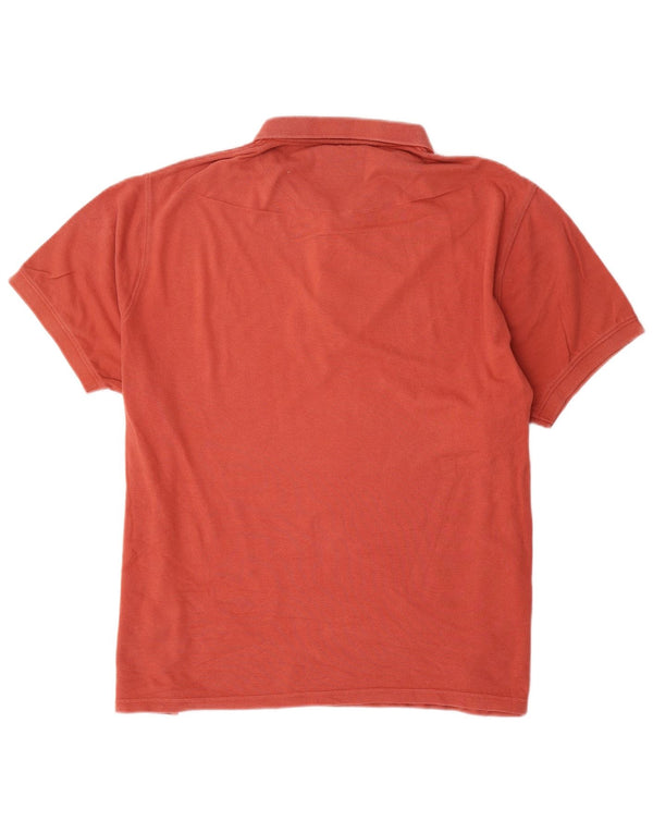 Weird Fish Polo para hombre 2XL Algodón rojo