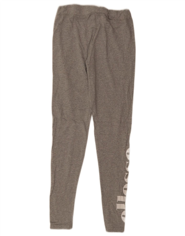 Ellesse Leggings gráficos para mujer UK 10 Small Gris Algodón