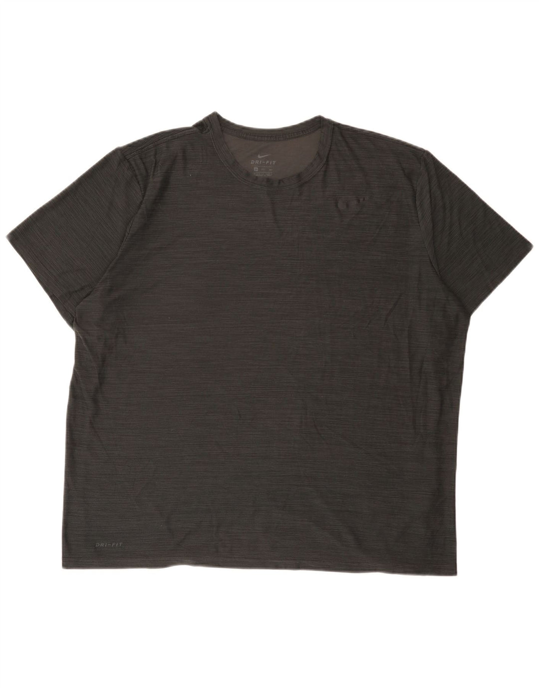 Nike Camiseta Dri Fit para hombre Top 2XL Poliéster moteado gris