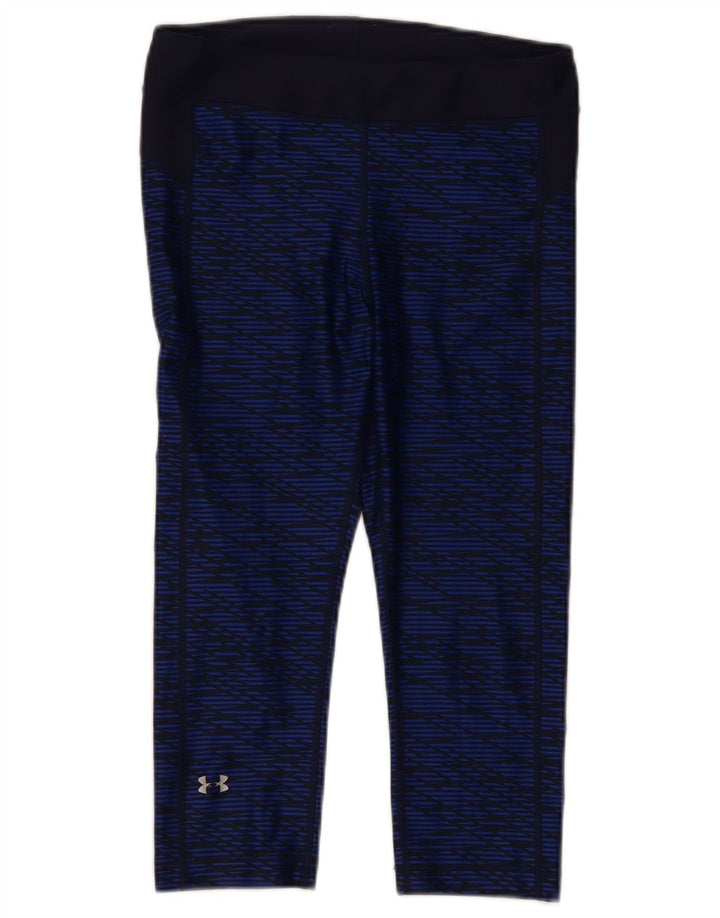 UNDER ARMOUR Leggings capri para mujer Reino Unido 40 Mediano Azul marino Geométrico