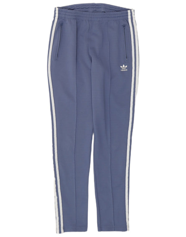 ADIDAS Pantalones de chándal para mujer UK 12 Azul medio Poliéster